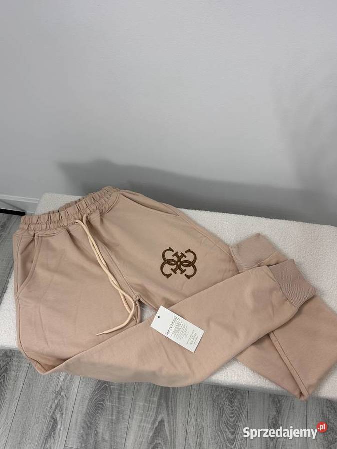 Spodnie damskie beżowe dresowe S M L XL XXL Poznań
