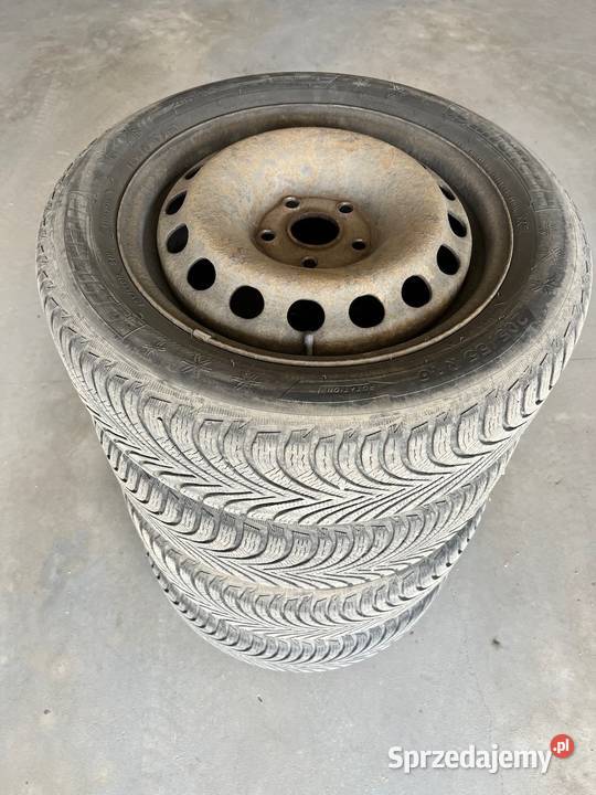 4 opony zimowe felgi stalowe Michelin Alpin 5 wielkopolskie Kórnik sprzedam