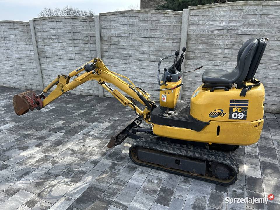 Minikoparka Komatsu pc09 koparka mini PC 09 świętokrzyskie Kielce sprzedam