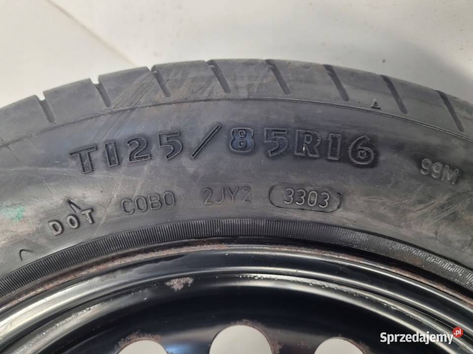 KOŁO DOJAZDOWE Volvo S40 II V50 C30 12585 R16 Chełm