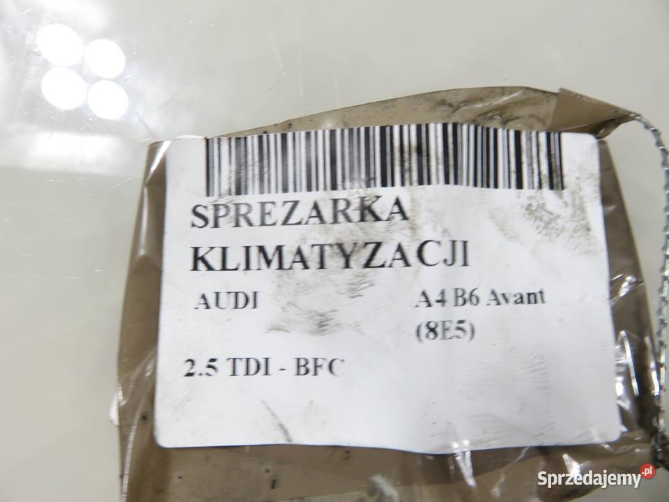 KOMPRESOR KLIMATYZACJI AUDI A4 B6 25 TDI Kompresory klimatyzacji