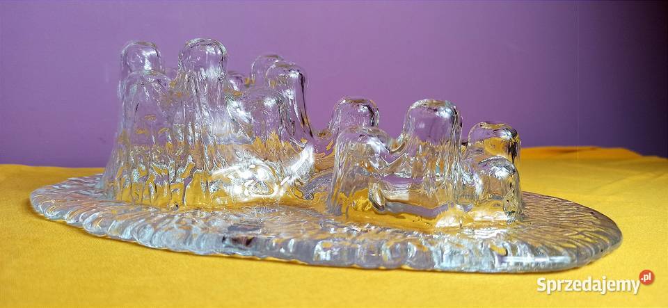 Finlandia szkło artystyczne MUURLA świecznik Jasień