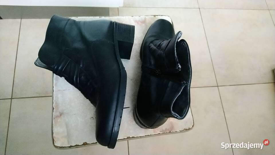 Botki wiosenne skórzane firmy LOTUS nowe Okazja Czółenka Brwinów