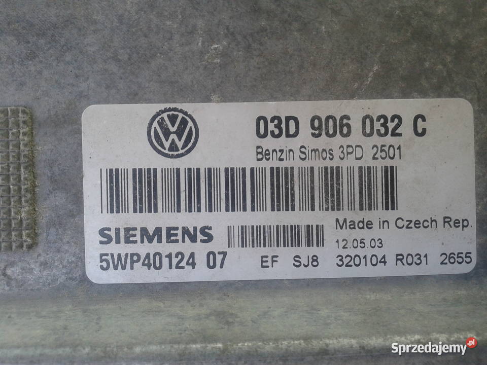 Zestaw startowy VW POLO 12 benzyna
