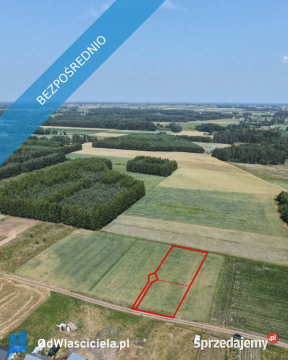 Działka 2300 m2 z WZ na 1 2 Domy Góra Narwią sprzedam