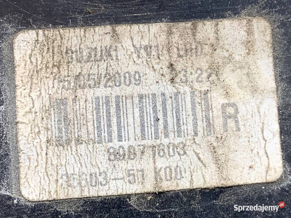 LAMPA PRAWY TYŁ SUZUKI SPLASH Hatchback ŚWIATŁO podkarpackie