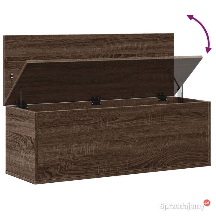Skrzynia brązowy dąb 102x35x35 materiał Warszawa