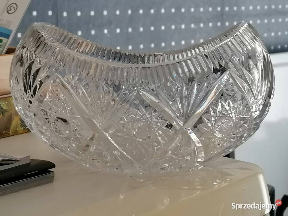 Półmisek kryształowy z lat 6070 Kraków