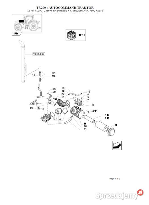 HOLLAND T7 200 autocommand katalog części pomorskie Gdańsk