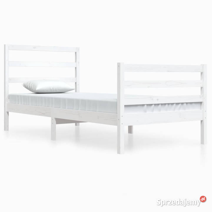 Rama łóżka biała lite drewno sosnowe 90x200 mazowieckie Warszawa