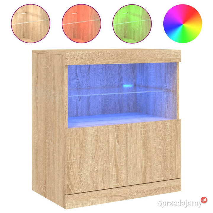 Szafka z oświetleniem LED dąb sonoma 60x37x67 Warszawa sprzedam