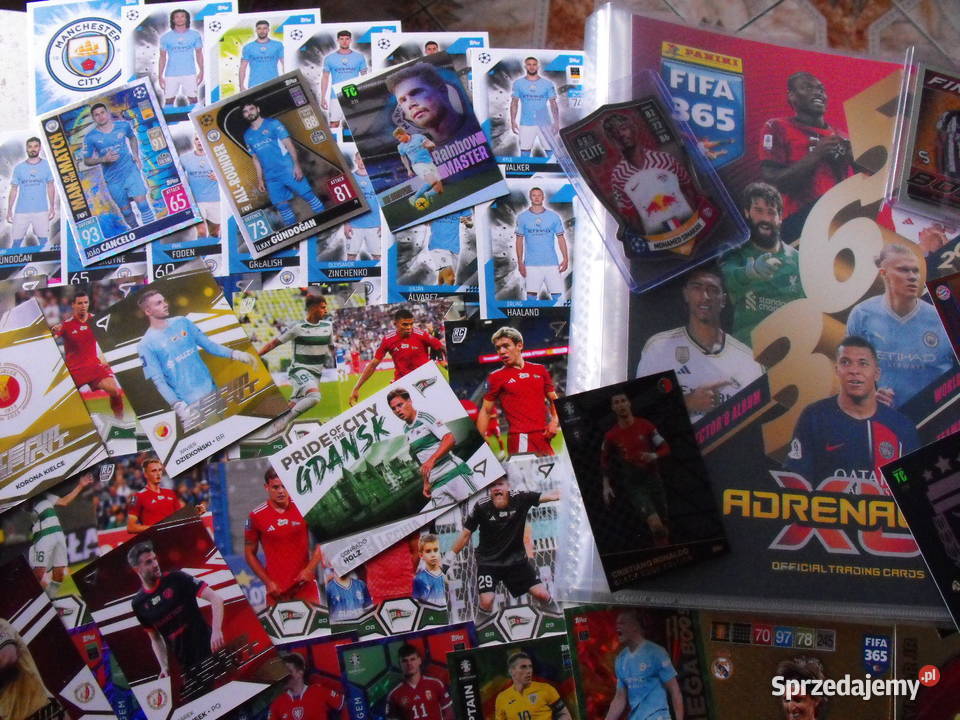 Karty piłkarskie Mega zestaw 500 kart i album