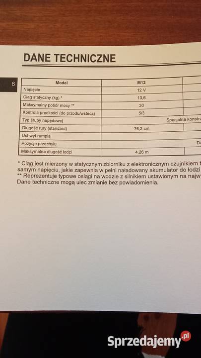 Silnik zaburtowy elektryczny Yamaha Minn Kota świętokrzyskie sprzedam