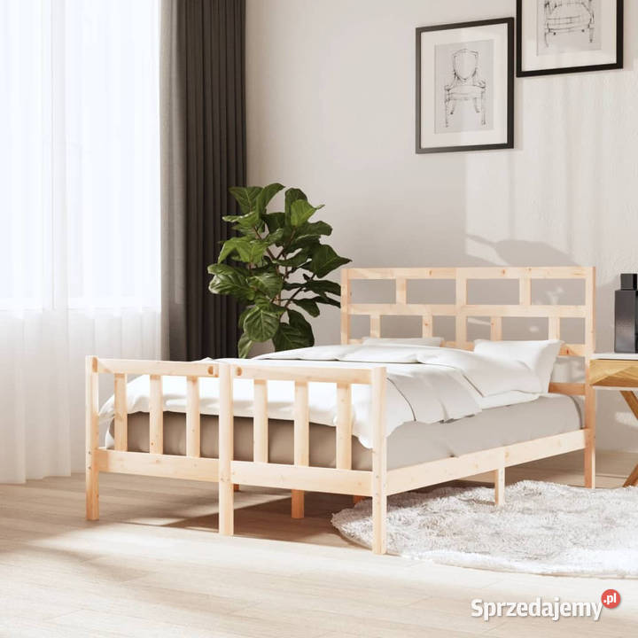 Rama łóżka lite drewno sosnowe 120x200 WM3101343 125cm Warszawa
