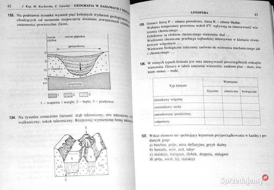 Geografia w zadaniach i testach Jadwiga Kop Chełm sprzedam