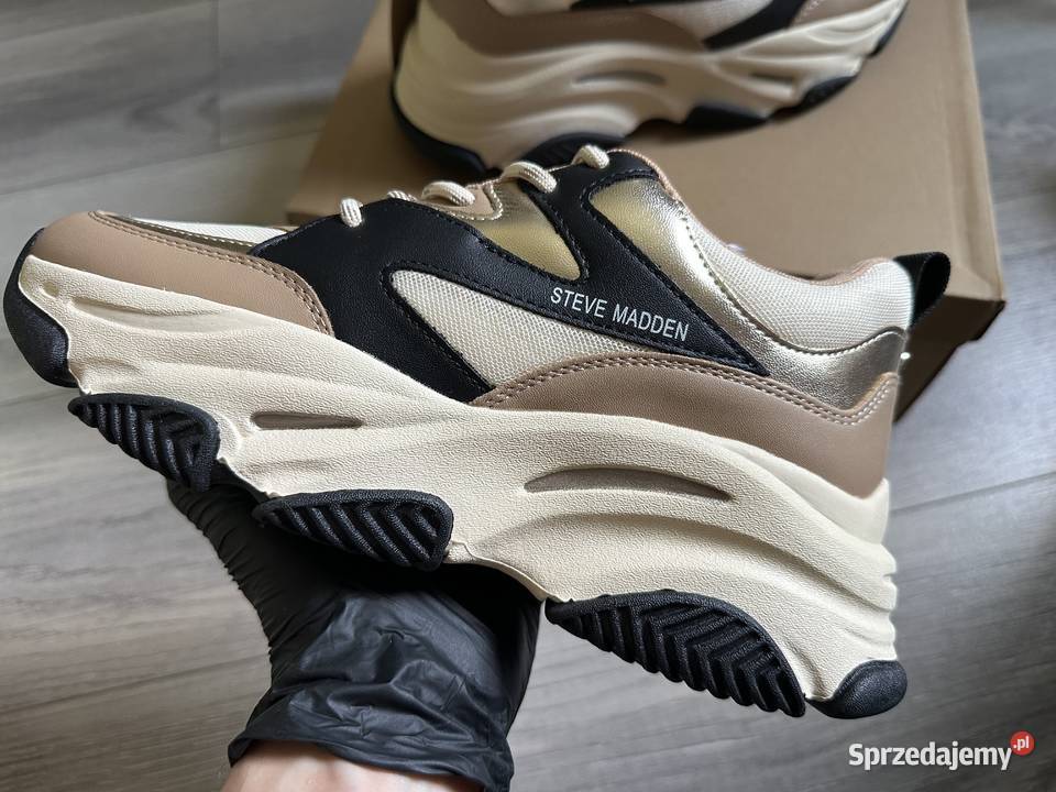 Steve Madden Progressive sneakersy Khaki Black r inna Wrocław