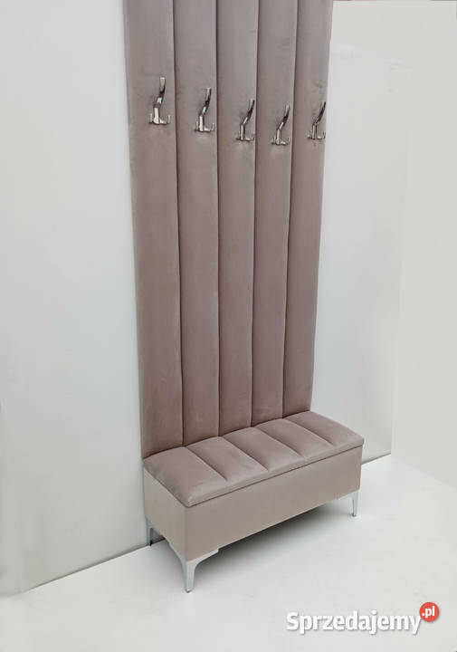 Pufa ławka z panelami i wieszakami Poznań