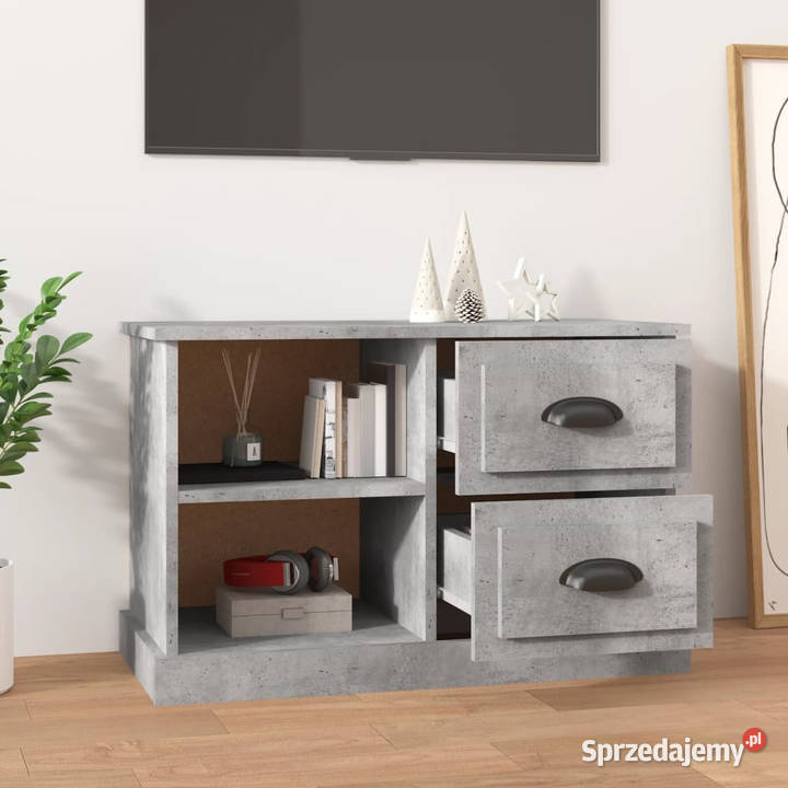 Szafka pod TV szarość betonu 73x355x475 WM816172 RTV Warszawa sprzedam