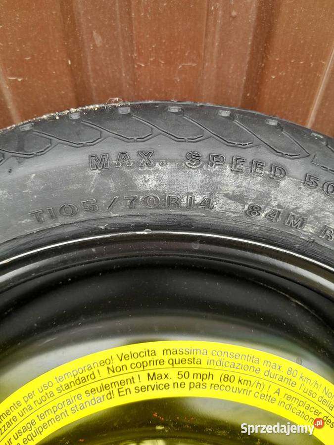 Koło dojazdowe vw polo 10570R14 podkarpackie Nowa Sarzyna