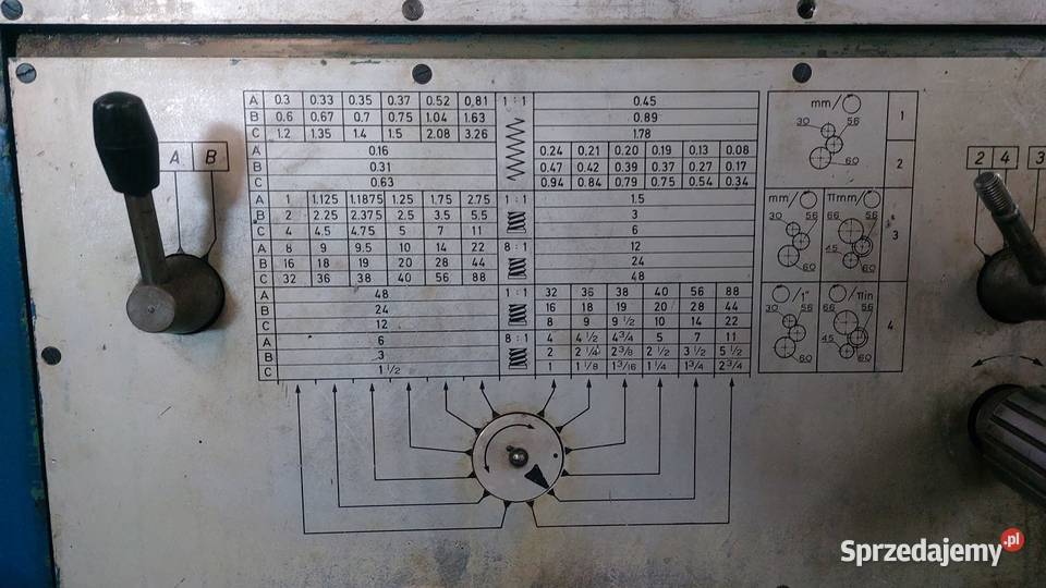 Tokarka TUR 50 x 1000 Przelot 70 TUR50S Opalenica