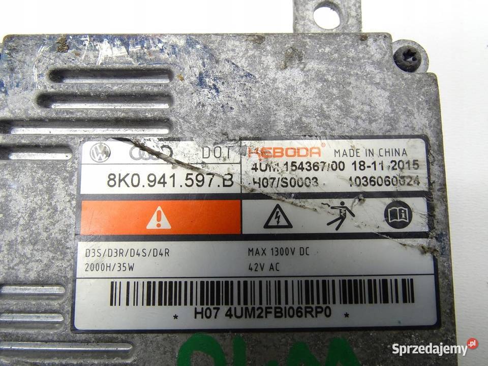 PRZETWORNICA MODUŁ ŚWIATEŁ XENON SKODA SUPERB II Motoryzacja małopolskie