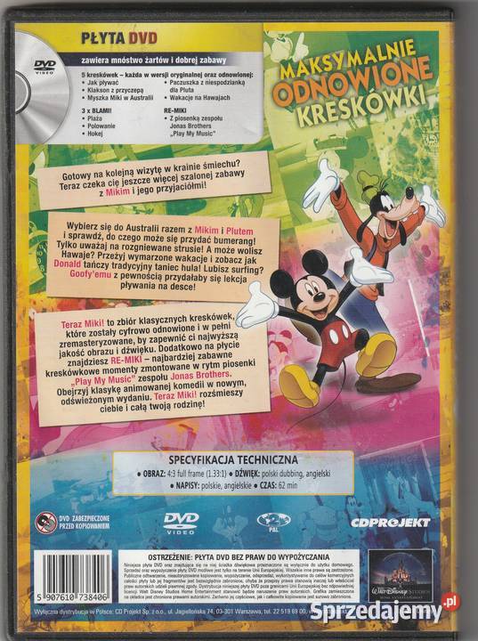 TERAZ MIKI 4 Myszka Kaczor Donald Pluto mazowieckie Pruszków