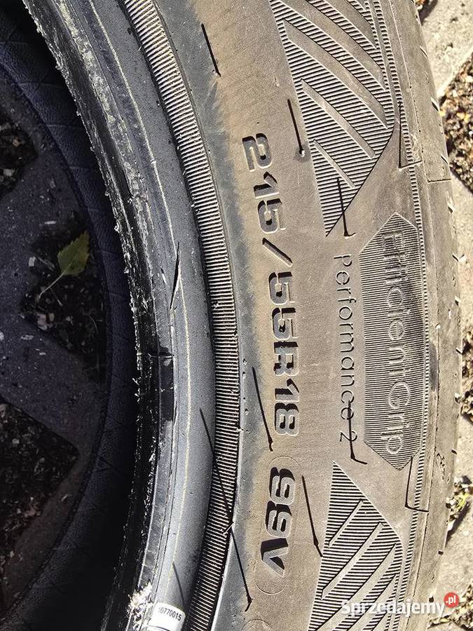 Prawie nowe opony Goodyear 21555R18 letnie Katowice