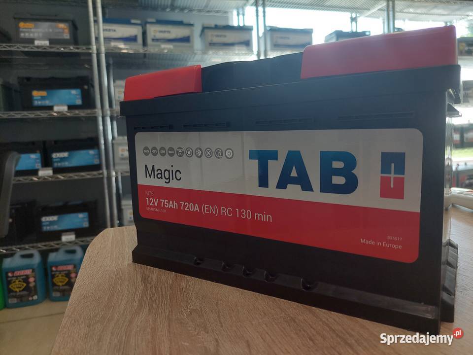 Akumulator TAB MAGIC 75Ah 720A niski Piotrków Trybunalski sprzedam