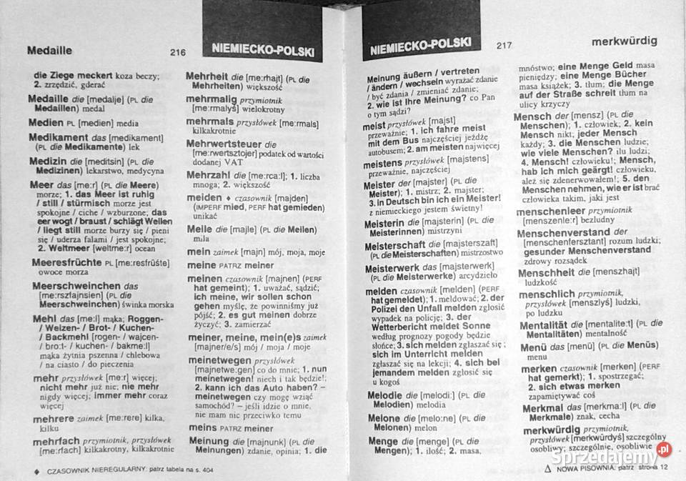 Słownik niemieckipolski polskoniemiecki Valerie lubelskie Chełm