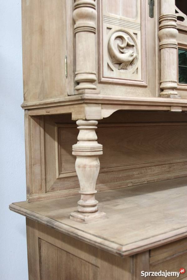 Orzechowy Kredens Secesyjny Oczyszczony Marki