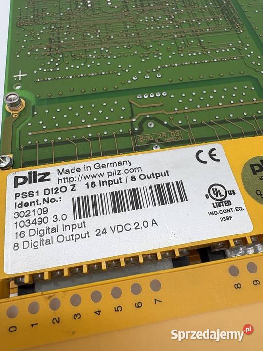 Pilz 302109 PSS1 DI20 Z IO Module Warszawa