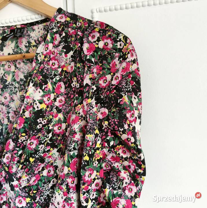 Bluzka Vero Moda XS 34 S 36 satynowa guziki Szczecin