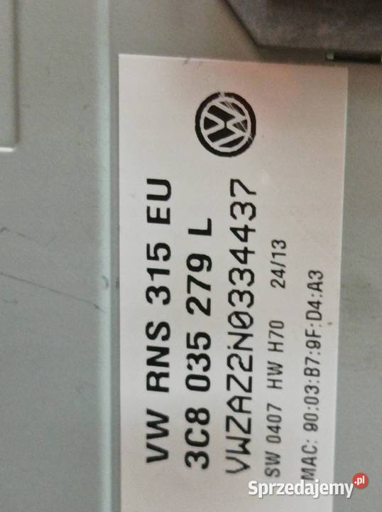 RADIONAWIGACJA GOLF V JETTA TOURAN B6 3C8035279L sprzedam
