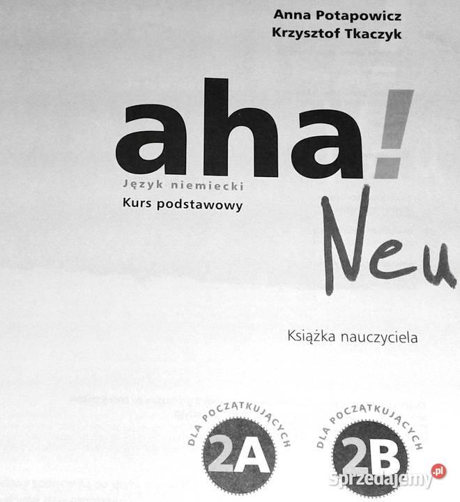 Aha Neu 2A 2B Język niemiecki Książka lubelskie Chełm