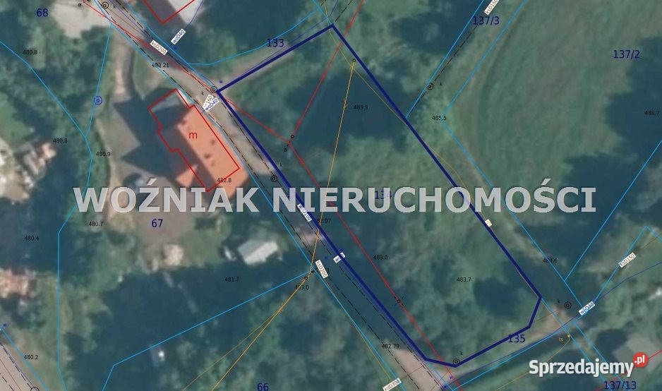 Działka Mieroszów 1900m2