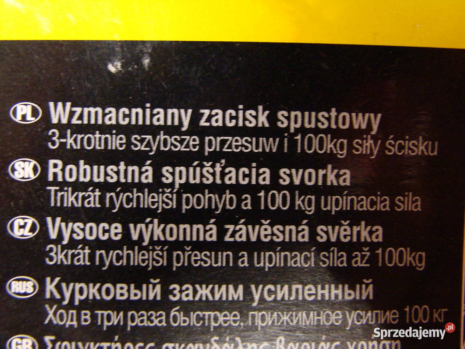 Ścisk stolarski STANLEY FAT 610 mm Ref 083007 Bielsko-Biała