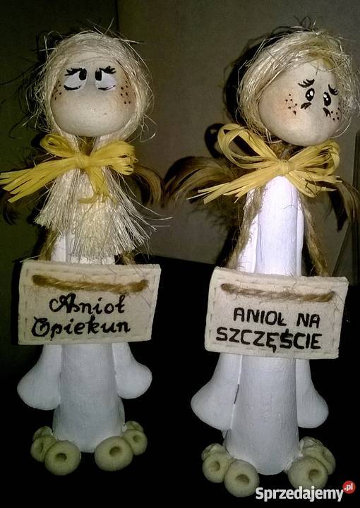 anioł dekoracje vintage retro decoupage