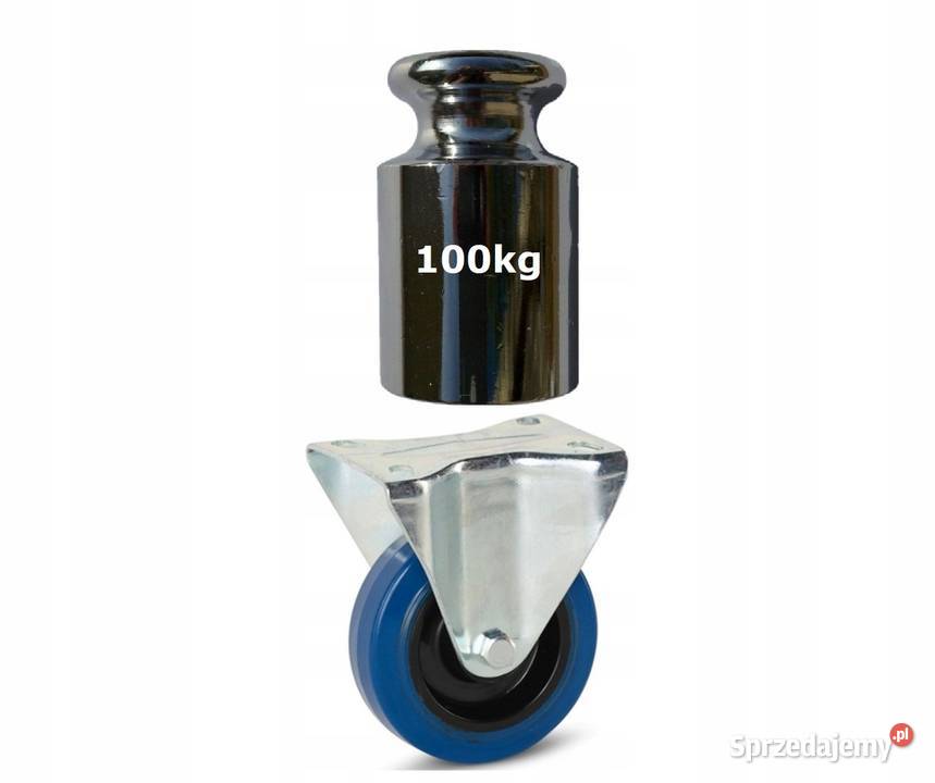 Koło Stałe z Elastycznej Gumy 100mm100 Mocne Kółka Kozienice