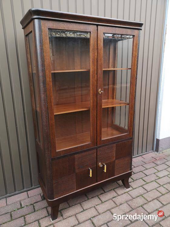 Witryna Biblioteka Serwantka ARTDECO Stara Antyk wielkopolskie Swarzędz