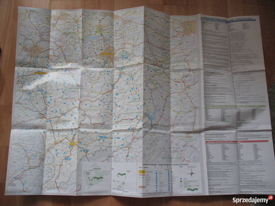 BielskoBiała w Euroregionie Beskidy mapa sprzedam
