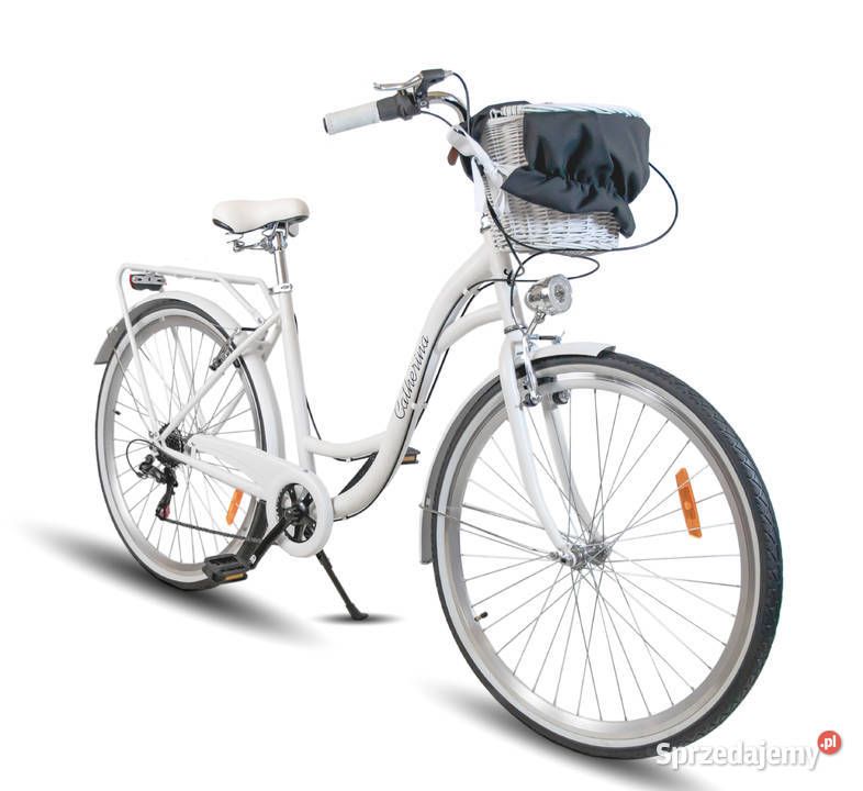 ROWER DAMSKI BIAŁY MIEJSKI 28 SHIMANO DAMKA KOSZ Skawina