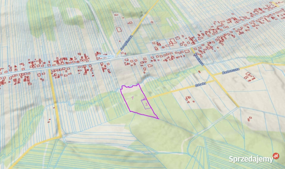 3 DZIAŁKI w jednej Rększowice 1 budowlana 19230m śląskie sprzedam