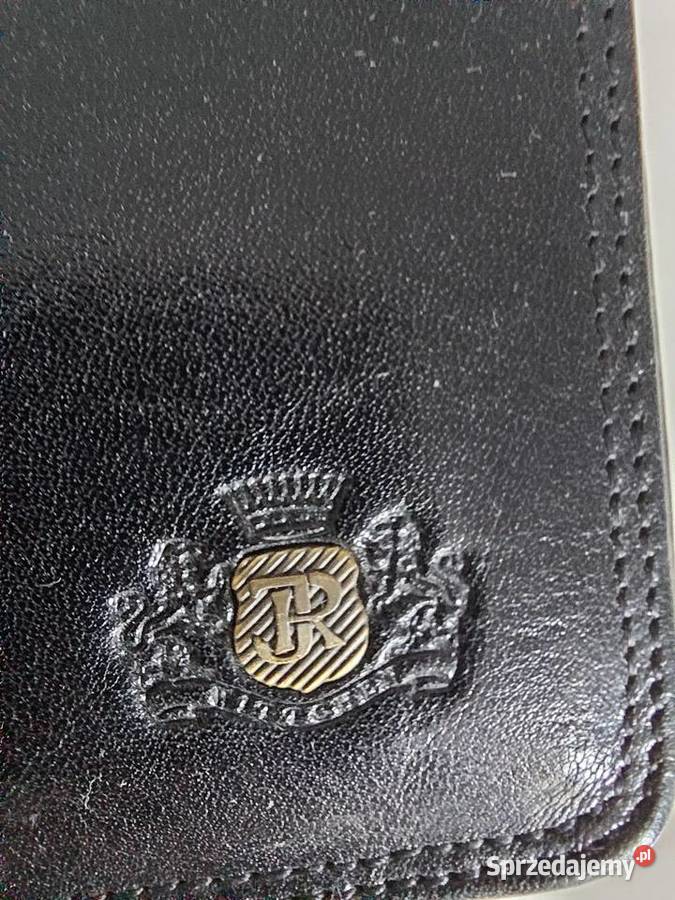 aktówka skórzana klasyczna męska Wittchen czarna Poznań sprzedam