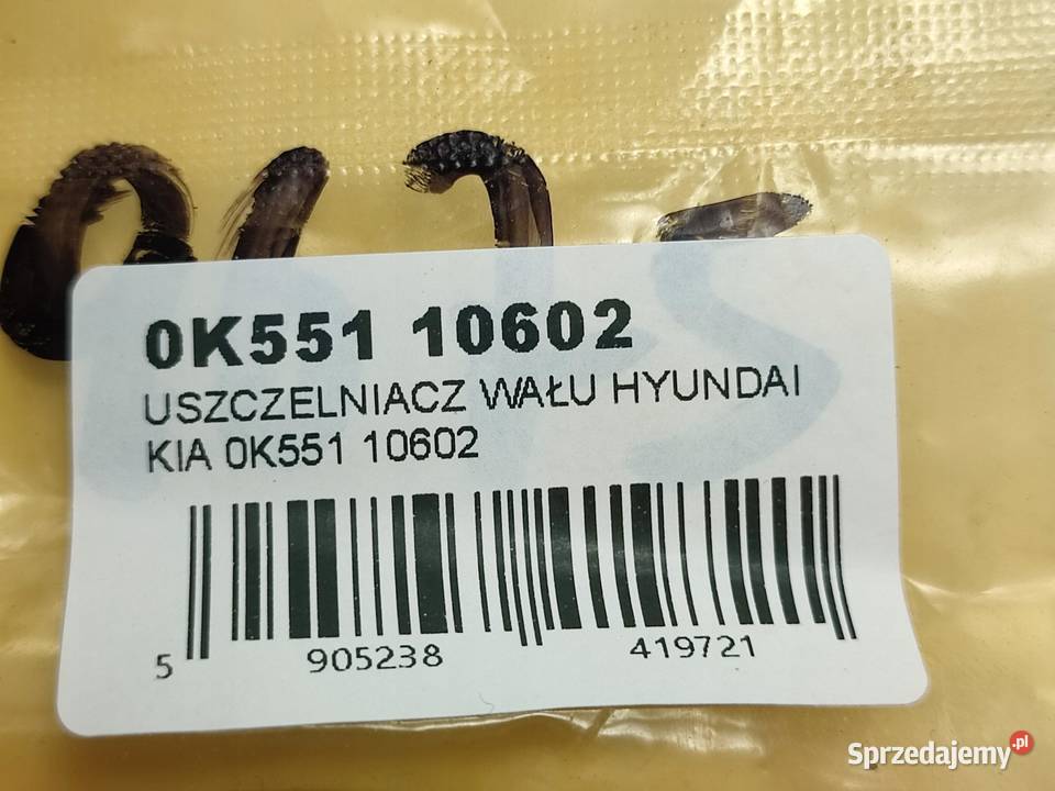 USZCZELNIACZ WAŁU KORBOWEGO KIA CARNIVAL III VQ lubelskie