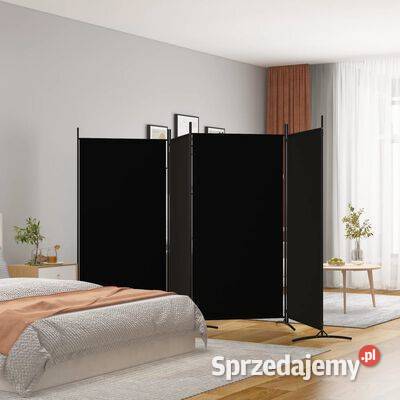 vidaXL Parawan 4panelowy czarny 346x180 sprzedam