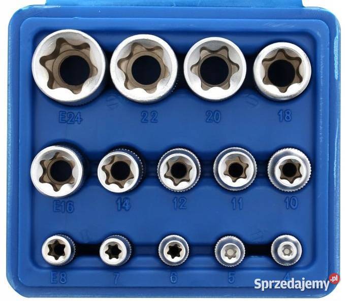 ZESTAW NASADEK TORX WEWNETRZNY E4 E24 14 TORXY Lublin