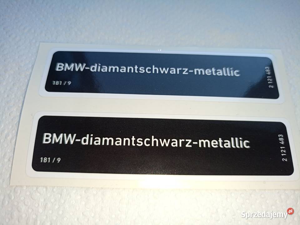 Naklejka fabryczna kolor BMW 1cm3