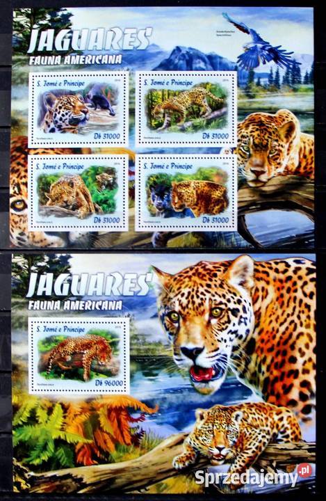 Wyspy Św Tomasza jaguar Filatelistyka Oborniki