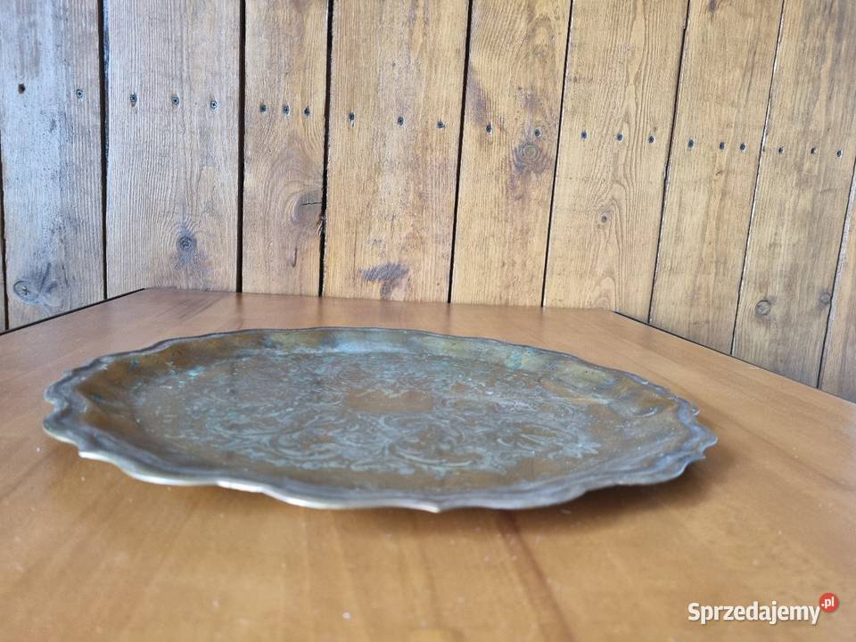 Mosiężna taca mazowieckie Warszawa