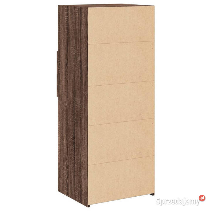 Wysoka szafka brązowy dąb 50x425x124 WM846179
